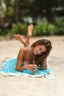 Byron Bay Kikoy Towel Beige/Turquoise